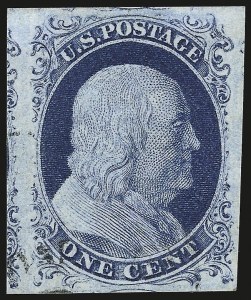 Sale 976, Lot 1109, 1c-3c 1851-56 Issue (Scott 5-11)