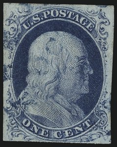 Sale 976, Lot 1122, 1c-3c 1851-56 Issue (Scott 5-11)