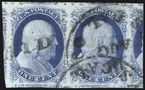 Sale 976, Lot 1129, 1c-3c 1851-56 Issue (Scott 5-11)