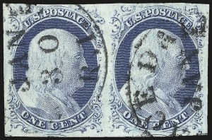 Sale 976, Lot 1130, 1c-3c 1851-56 Issue (Scott 5-11)