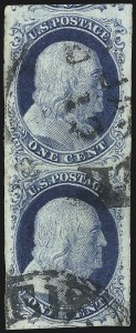 Sale 976, Lot 1134, 1c-3c 1851-56 Issue (Scott 5-11)
