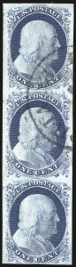 Sale 976, Lot 1136, 1c-3c 1851-56 Issue (Scott 5-11)