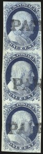 Sale 976, Lot 1137, 1c-3c 1851-56 Issue (Scott 5-11)