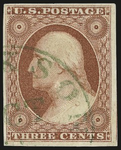 Sale 976, Lot 1151, 1c-3c 1851-56 Issue (Scott 5-11)