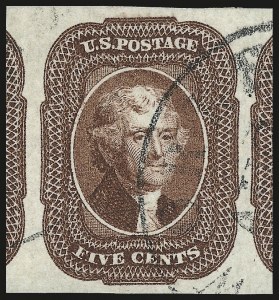Sale Number 976, Lot Number 1156, 5c-12c 1851-56 Issue (Scott 12-17) Sale Number 976, Lot Number 1156, 5c-12c 1851-56 Issue (Scott 12-17)