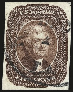 Sale 976, Lot 1157, 5c-12c 1851-56 Issue (Scott 12-17)