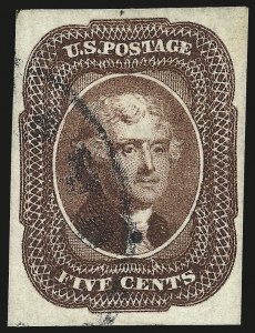 Sale Number 976, Lot Number 1159, 5c-12c 1851-56 Issue (Scott 12-17)