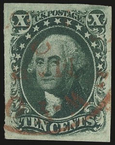 Sale 976, Lot 1174, 5c-12c 1851-56 Issue (Scott 12-17)