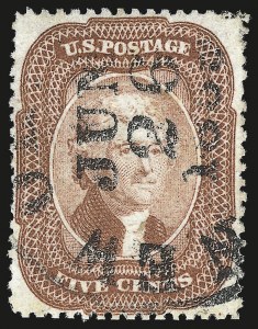 Sale 976, Lot 1218, 5c 1857-60 Issue (Scott 27-30A)