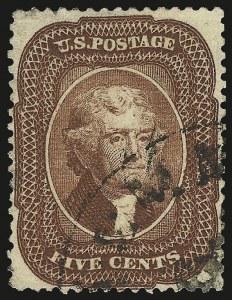 Sale 976, Lot 1223, 5c 1857-60 Issue (Scott 27-30A)