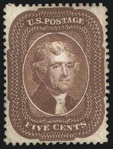Sale Number 976, Lot Number 1224, 5c 1857-60 Issue (Scott 27-30A) Sale Number 976, Lot Number 1224, 5c 1857-60 Issue (Scott 27-30A)