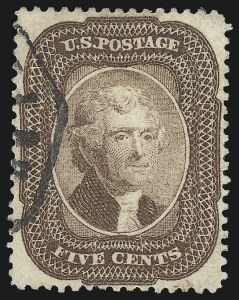 Sale 976, Lot 1228, 5c 1857-60 Issue (Scott 27-30A)
