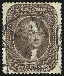 Sale 976, Lot 1236, 5c 1857-60 Issue (Scott 27-30A)