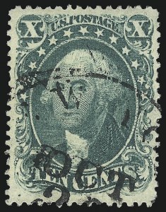 Sale 976, Lot 1240, 10c-90c 1857-60 Issue (Scott 31-39)