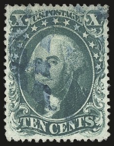 Sale 976, Lot 1241, 10c-90c 1857-60 Issue (Scott 31-39)