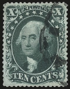 Sale Number 976, Lot Number 1245, 10c-90c 1857-60 Issue (Scott 31-39)