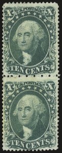Sale 976, Lot 1246, 10c-90c 1857-60 Issue (Scott 31-39)