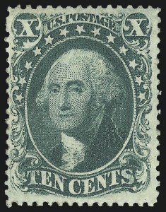Sale 976, Lot 1247, 10c-90c 1857-60 Issue (Scott 31-39)