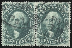 Sale 976, Lot 1249, 10c-90c 1857-60 Issue (Scott 31-39)