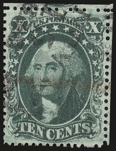 Sale 976, Lot 1252, 10c-90c 1857-60 Issue (Scott 31-39)