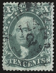 Sale 976, Lot 1254, 10c-90c 1857-60 Issue (Scott 31-39)