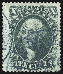 Sale 976, Lot 1256, 10c-90c 1857-60 Issue (Scott 31-39)
