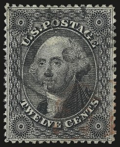 Sale Number 976, Lot Number 1259, 10c-90c 1857-60 Issue (Scott 31-39)