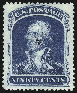 Sale 976, Lot 1274, 10c-90c 1857-60 Issue (Scott 31-39)