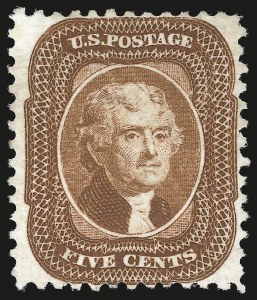 Sale 976, Lot 1288, 1875 Reprint of 1857-60 Issue (Scott 40-47)