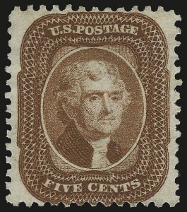 Sale 976, Lot 1289, 1875 Reprint of 1857-60 Issue (Scott 40-47)