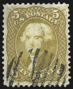 Sale 976, Lot 1325, 1861-66 Issue (Scott 56-67b)