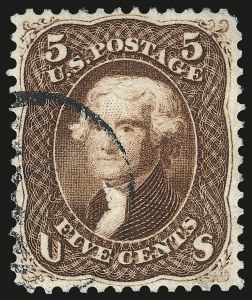 Sale 976, Lot 1362, 1861-66 Issue (Scott 71-78b)