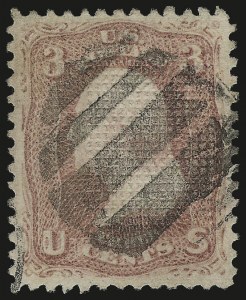 Sale 976, Lot 1378, 1867 Experimental Grills (A-Z, Scott 79-85E)