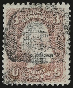 Sale 976, Lot 1384, 1867 Experimental Grills (A-Z, Scott 79-85E)