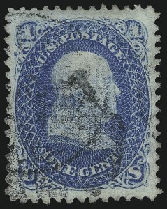 Sale 976, Lot 1396, 1867-68 Grilled Issue (E Grill - Scott 86-91)