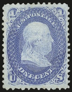 Sale 976, Lot 1406, 1867-68 Grilled Issue (F Grill - Scott 92-101)