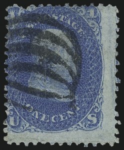 Sale 976, Lot 1409, 1867-68 Grilled Issue (F Grill - Scott 92-101)
