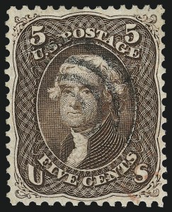 Sale 976, Lot 1411, 1867-68 Grilled Issue (F Grill - Scott 92-101)