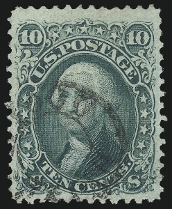 Sale 976, Lot 1414, 1867-68 Grilled Issue (F Grill - Scott 92-101)