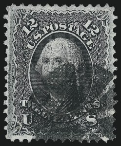 Sale 976, Lot 1416, 1867-68 Grilled Issue (F Grill - Scott 92-101)