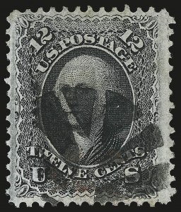 Sale 976, Lot 1417, 1867-68 Grilled Issue (F Grill - Scott 92-101)