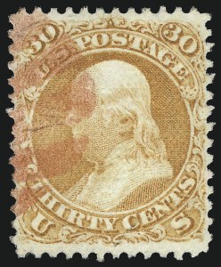 Sale 976, Lot 1425, 1867-68 Grilled Issue (F Grill - Scott 92-101)