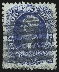 Sale 976, Lot 1427, 1867-68 Grilled Issue (F Grill - Scott 92-101)