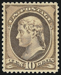 Sale 976, Lot 1626, 1881-87 American Bank Note Co. Issues (Scott 205-218)