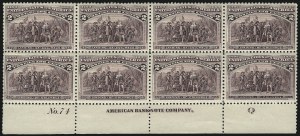 Sale 976, Lot 1672, 1893 Columbian Issue (1c thru 8c, Scott 230-236)