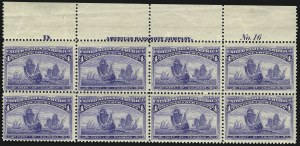 Sale 976, Lot 1679, 1893 Columbian Issue (1c thru 8c, Scott 230-236)