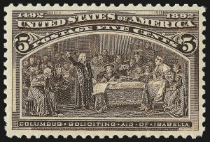 Sale Number 976, Lot Number 1681, 1893 Columbian Issue (1c thru 8c, Scott 230-236) Sale Number 976, Lot Number 1681, 1893 Columbian Issue (1c thru 8c, Scott 230-236)
