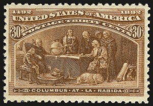 Sale 976, Lot 1689, 1893 Columbian Issue (10c thru $1.00, Scott 237-241)
