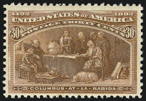 Sale 976, Lot 1690, 1893 Columbian Issue (10c thru $1.00, Scott 237-241)