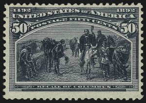 Sale 976, Lot 1693, 1893 Columbian Issue (10c thru $1.00, Scott 237-241)